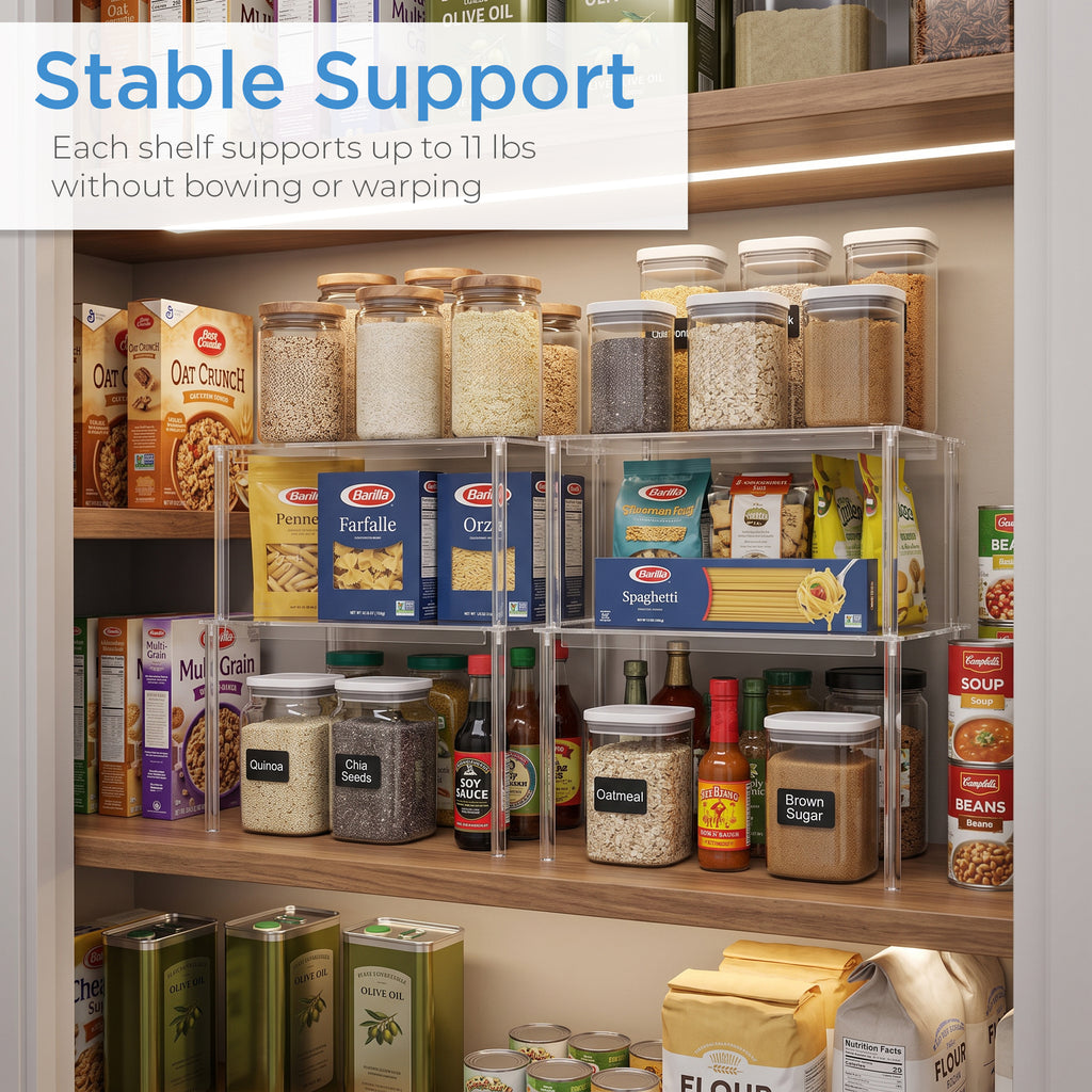 Neat Castle® Acrylic Shelf Organizer - 2 Pack