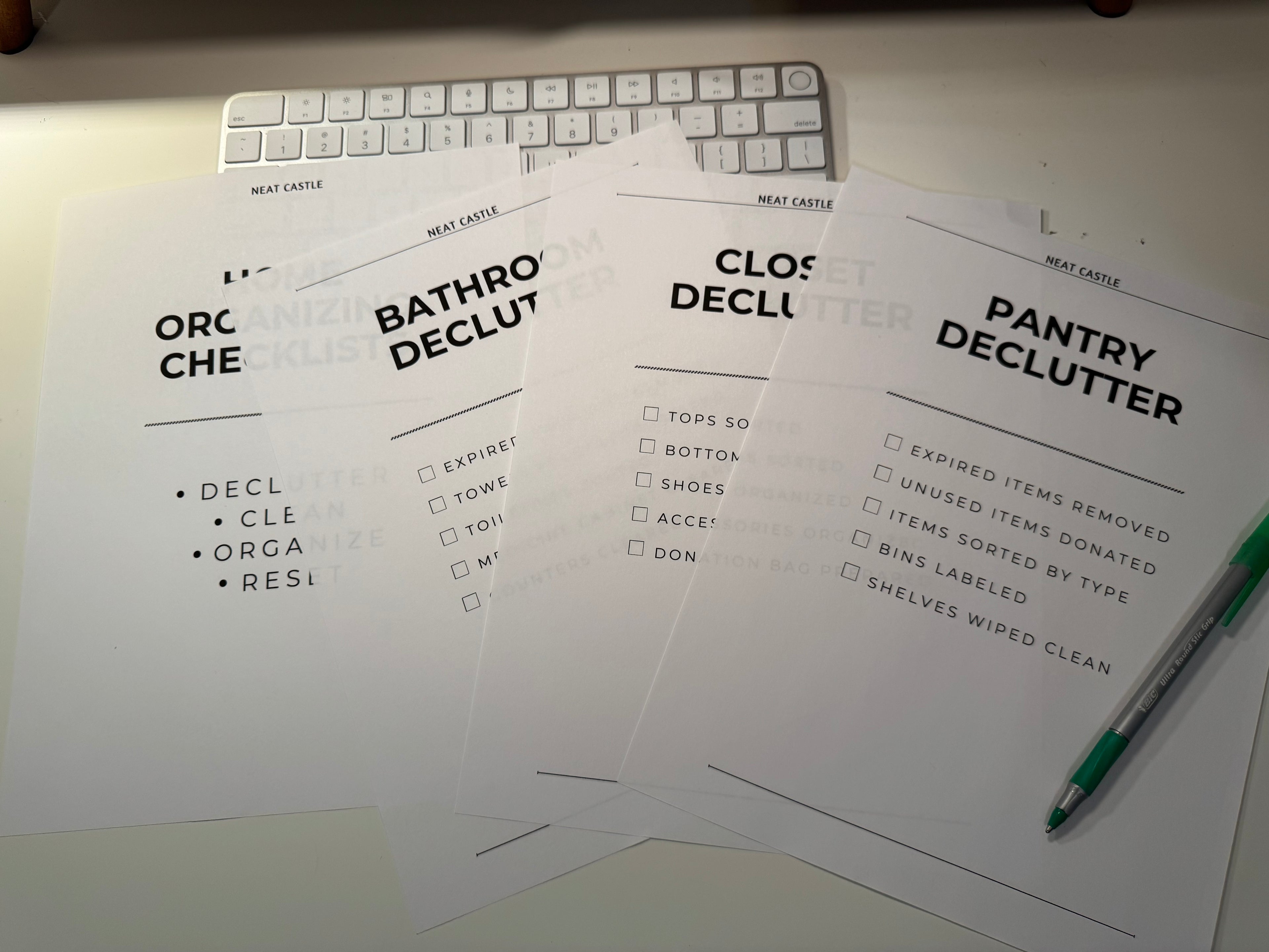 Home Organization Checklist (Pack)